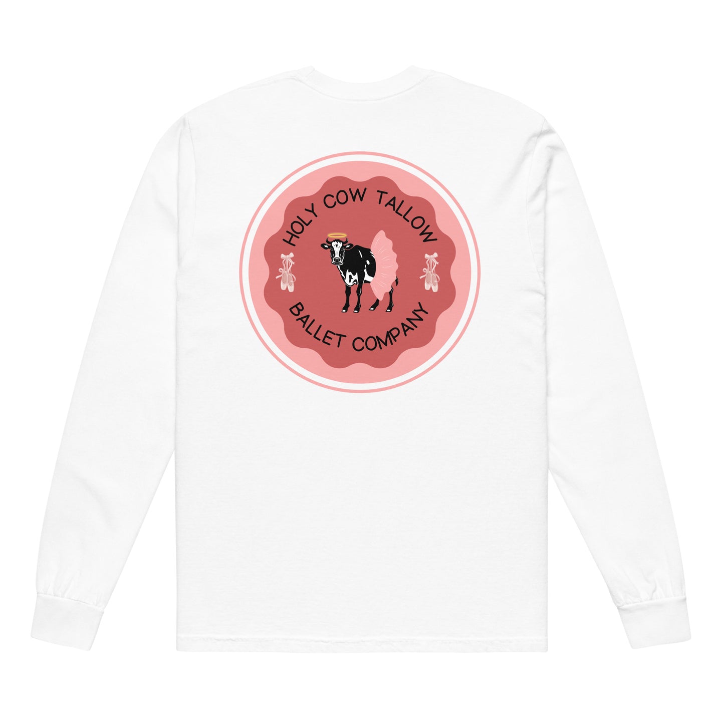 Product Holy Cow Tallow T-Shirt, White T-shirt, Cow themed ballet