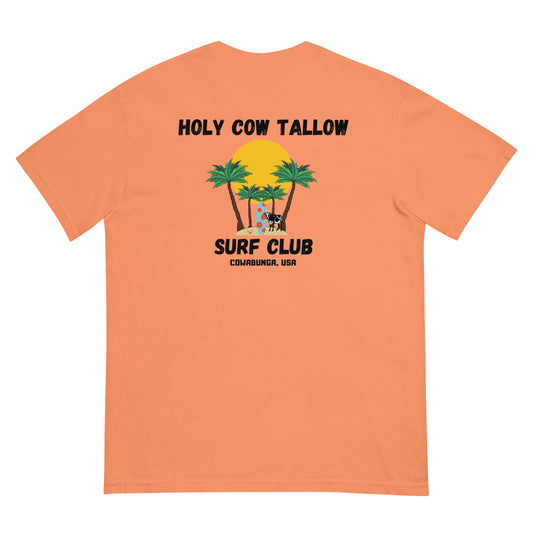 Holy Cow Tallow T-Shirt, Tallow Shirt, Tallow T-Shirt, Cow surf shirt, surf club shirt, cow themed surf