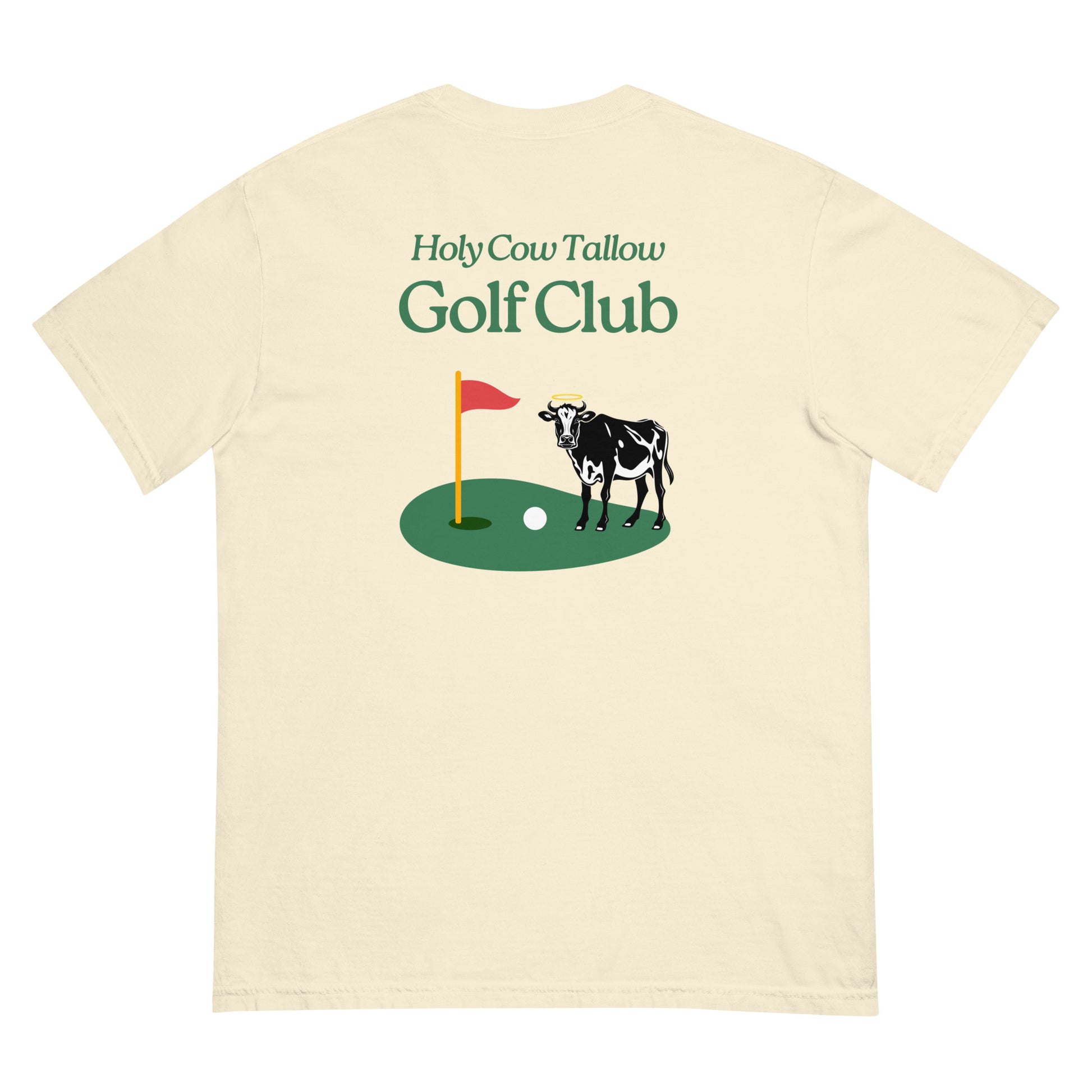 Holy Cow Tallow T-Shirt, Tallow Shirt, Tallow T-Shirt, Cow golf shirt, golf club shirt, cow themed golf