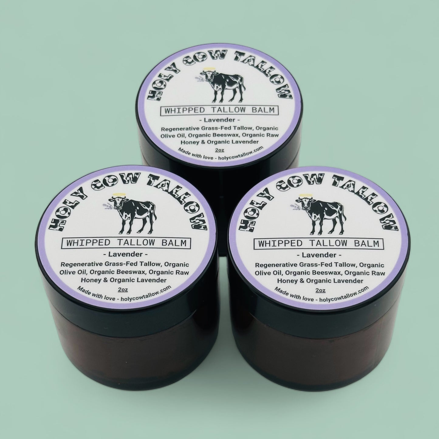 lavender tallow balm, tallow multipack, tallow savings, tallow discount, tallow on sale, best tallow balm, regenerative tallow balm, clean tallow balm, healthy tallow balm, non-toxic skincare, non toxic skincare, cracked hand relief tallow balm, face tallow balm, face cream, face creme, tallow body lotion, VanMan’s tallow & honey balm, primally pure everything balm